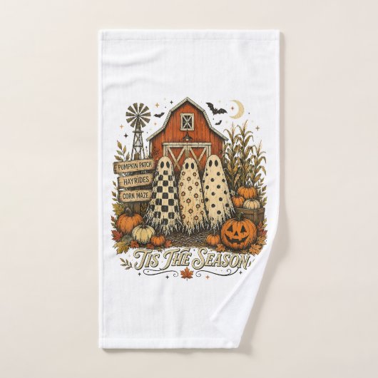 C'est la saison automne Halloween Fantômes (Serviette à main)