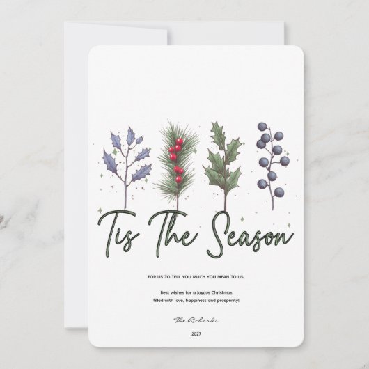 C'est la saison Carte de Noël (Devant)