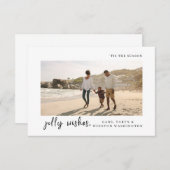 C'est la saison | Carte de Noël simple (Devant / Derrière)