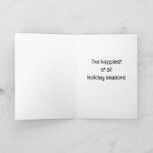 *C'EST LA SAISON* CARTE LAÏQUE DE NOËL (Intérieur)
