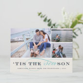 C'est la saison | Carte photo de vacances nautique (Debout devant)