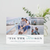 C'est la saison | Carte photo de vacances nautique (Debout devant)