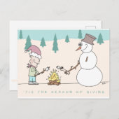 'C'est la saison de donner la carte de vacances (Devant / Derrière)