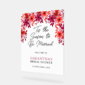 C'est la saison de se marier Floral Bridal Shower (Angle)