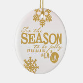 C'est la saison de vacances Ornement personnalisé (Droite)