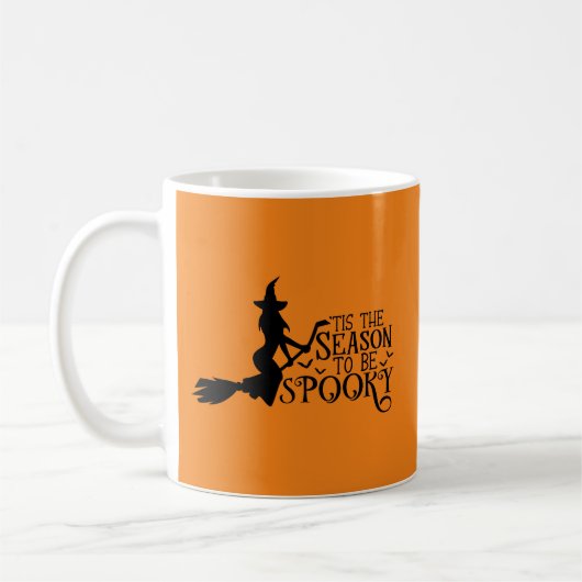 C'Est La Saison D'Être Éffrayant sorcière Mug (Gauche)