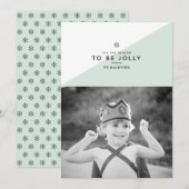 'C'est la saison d'être Jolly Noël Carte (Devant / Derrière)