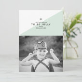 'C'est la saison d'être Jolly Noël Carte (Debout devant)