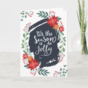 C'est la saison d'être joyeux   Carte de vacances 