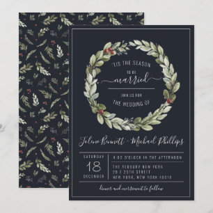 C'Est La Saison Faire-part de mariage de Noël