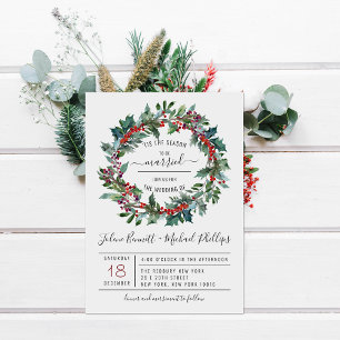 C'Est La Saison Faire-part de mariage de Noël