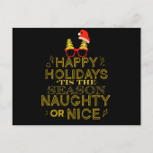 C'est la saison Naughty ou Nice carte postale de N (Devant)
