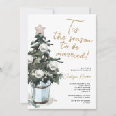 C'est la saison Noël nuptiale Shower Invitation (Devant)