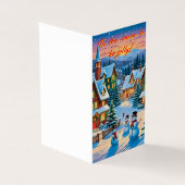 C'est la saison pour être joyeux carte de Noël (Outside)