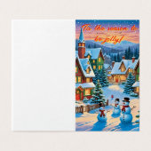 C'est la saison pour être joyeux carte de Noël (Outside Unfolded)