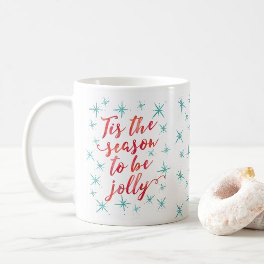 C'est la saison pour être joyeux Noël Mug (Avec donut)