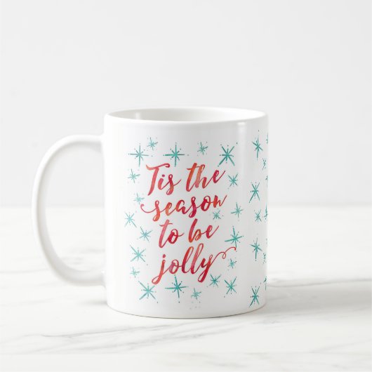 C'est la saison pour être joyeux Noël Mug (Gauche)