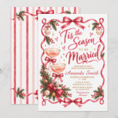 C'est la saison pour être mariée Invitation de mar (Devant / Derrière)