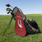 C'est la serviette de golf rouge O'Clock (Vert)
