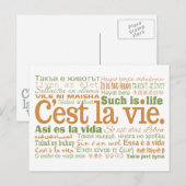 C'est La Vie aangepaste briefkaarten (Voorkant / Achterkant)