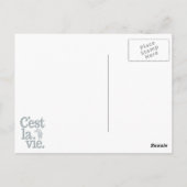 C'est La Vie aangepaste briefkaarten (Achterkant)