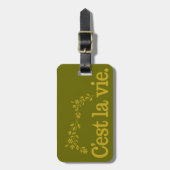 C'est La Vie custom label Bagagelabel (Voorkant verticaal)