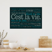 C'est La Vie custom poster (Keuken)