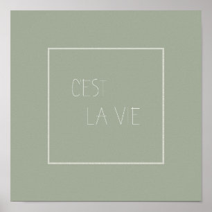 C'est La Vie - Dat is het leven - Frans Poster
