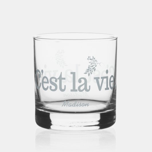 C'est La Vie douanenaam Whisky Glas (Voorkant)