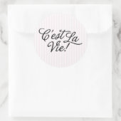 C'est La Vie Frans Parijs Thema Frankrijk Ronde Sticker (Tas)