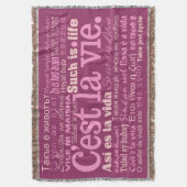 C'est La Vie jeter la couverture (devant Vertical)
