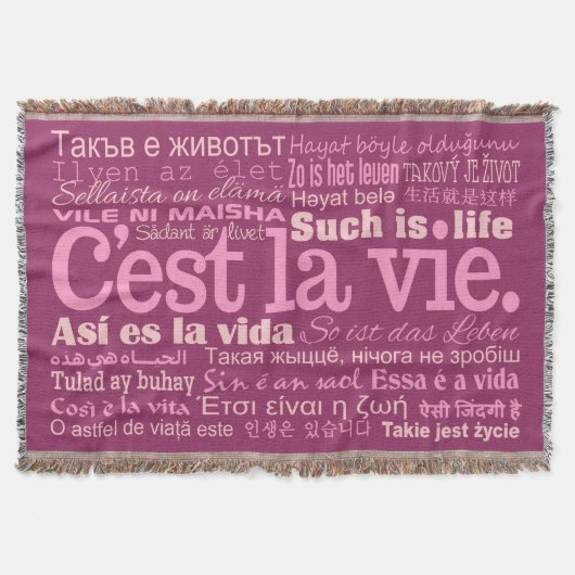 C'est La Vie jeter la couverture (Devant)