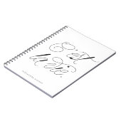 C'est La Vie Modern Script Gepersonaliseerd Notitieboek (Linkerzijde)