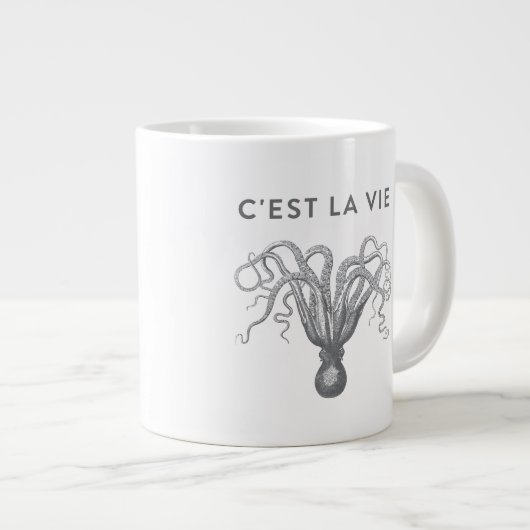 C'EST LA VIE Octopus Coffee Mug (Devant droit)