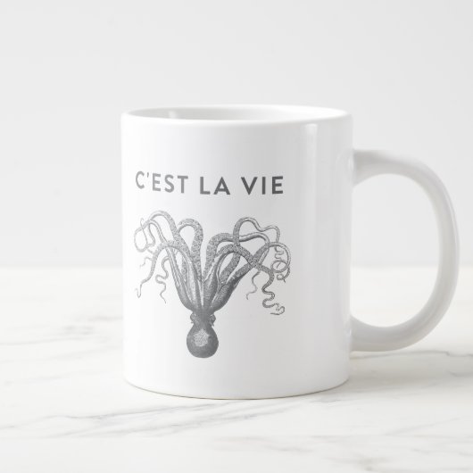 C'EST LA VIE Octopus Coffee Mug (Droite)