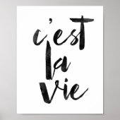 C'est La Vie Poster (Voorkant)
