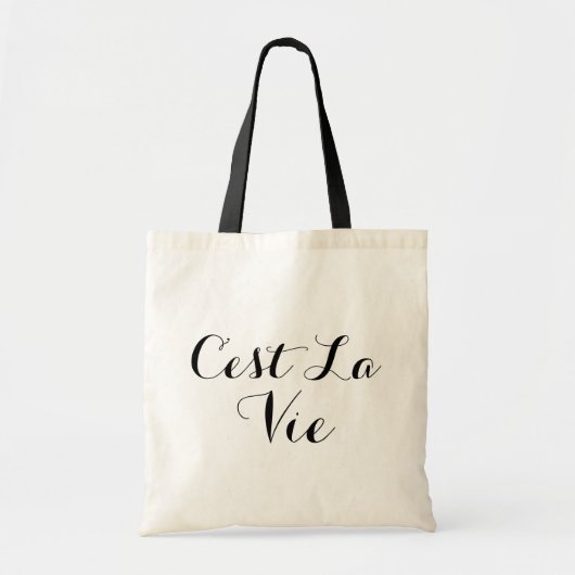 C'est La Vie Tote Bag (Voorkant)
