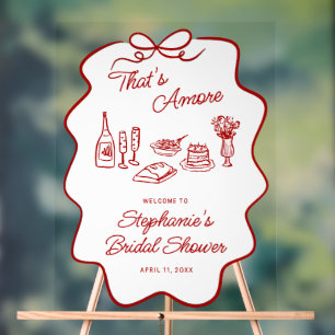 C'est l'Amour Cadre Gribouillé Rouge Grand Accueil