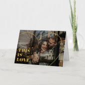 C'est l'Amour. Carte Heart Valentine's Day - Foil (Recto)