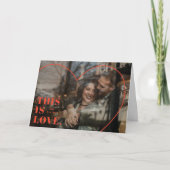 C'est l'Amour. Cartes de la Saint-Valentin au coeu (Devant)