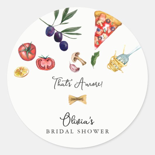 C'est l'amour Étiquette de mariage cadeaux (Devant)