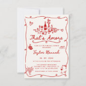 C'est l'amour Invitation de Fiançailles Italienne  (Devant)