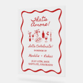 C'est l'amour Panneau de Signe de Dîner de Répétit (Angle)