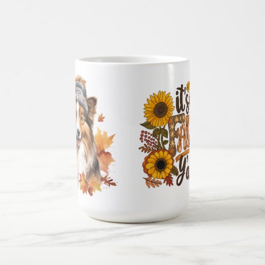 C'est l'automne Ya'll Dog-Theme Mug (Centre)