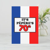 C'est le 70e anniversaire de Pepere Invitation du (Debout devant)