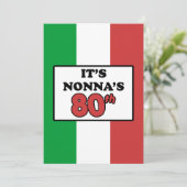 C'est le 80ème anniversaire de Nonna Invitation du (Debout devant)