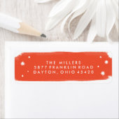 C'est le Étiquette de adresse de vacances de saiso (En situation)