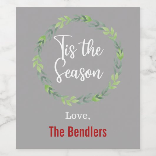 C'est le Étiquette de vin de saison (Étiquettes simples)