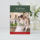 C'est le mariage de vacances de saison faire-part (Debout devant)