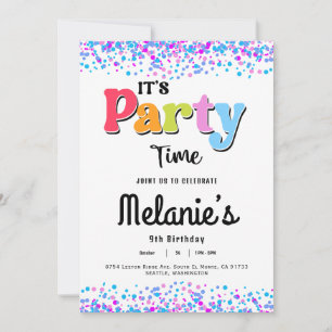 C'est le moment de faire la fête - Invitation à un